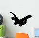 Trick Snowboarder Silhouette Wall Decal