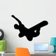 Trick Snowboarder Silhouette Wall Decal