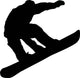 Snowboarder Silhouette Wall Decal