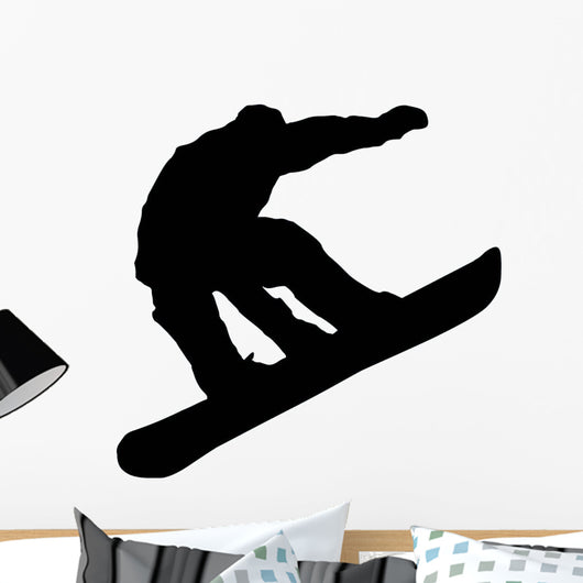 Snowboarder Silhouette Wall Decal