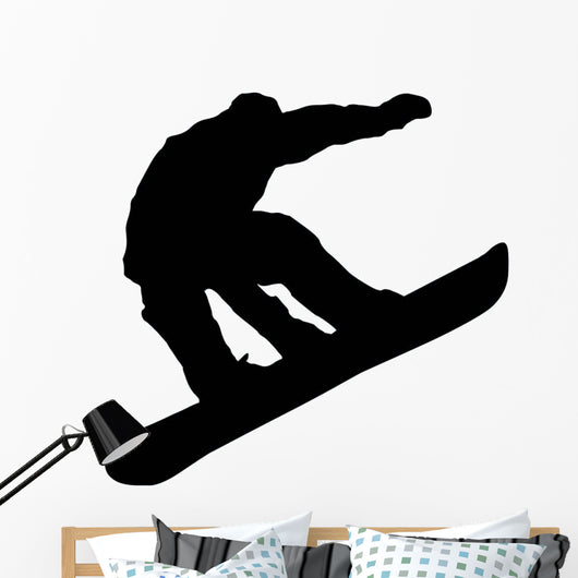 Snowboarder Silhouette Wall Decal