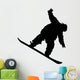 Stunt Snowboarder Silhouette Wall Decal
