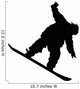 Stunt Snowboarder Silhouette Wall Decal