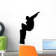 Jump Snowboarder Silhouette Wall Decal
