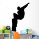 Jump Snowboarder Silhouette Wall Decal