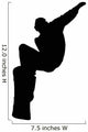 Jump Snowboarder Silhouette Wall Decal