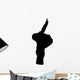 Stunt Snowboarding Silhouette Wall Decal