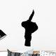 Stunt Snowboarding Silhouette Wall Decal