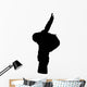 Stunt Snowboarding Silhouette Wall Decal