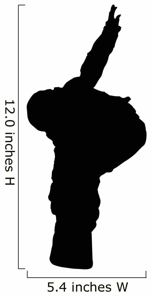 Stunt Snowboarding Silhouette Wall Decal