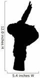 Stunt Snowboarding Silhouette Wall Decal