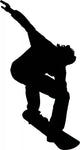 Snow Boarding Stunt Silhouette Wall Decal