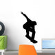 Snow Boarding Stunt Silhouette Wall Decal