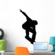 Snow Boarding Stunt Silhouette Wall Decal