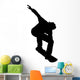 Snow Boarding Stunt Silhouette Wall Decal