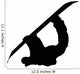 Flipping Snowboard Silhouette Wall Decal