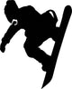 Hang Loose Snowboarder Silhouette Wall Decal