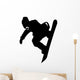 Hang Loose Snowboarder Silhouette Wall Decal