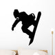 Hang Loose Snowboarder Silhouette Wall Decal