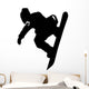 Hang Loose Snowboarder Silhouette Wall Decal