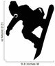 Hang Loose Snowboarder Silhouette Wall Decal