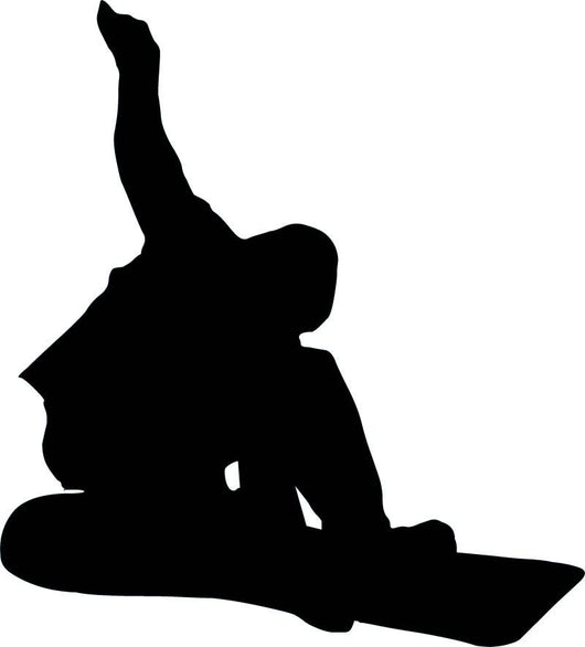 Snowboarder Silhouette Wall Decal