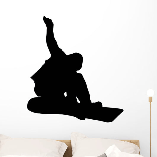 Snowboarder Silhouette Wall Decal