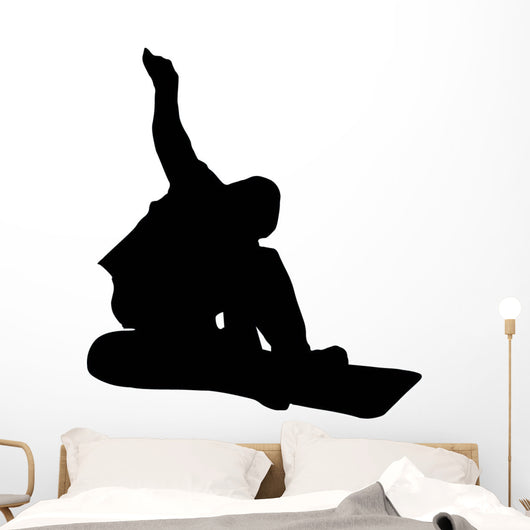 Snowboarder Silhouette Wall Decal