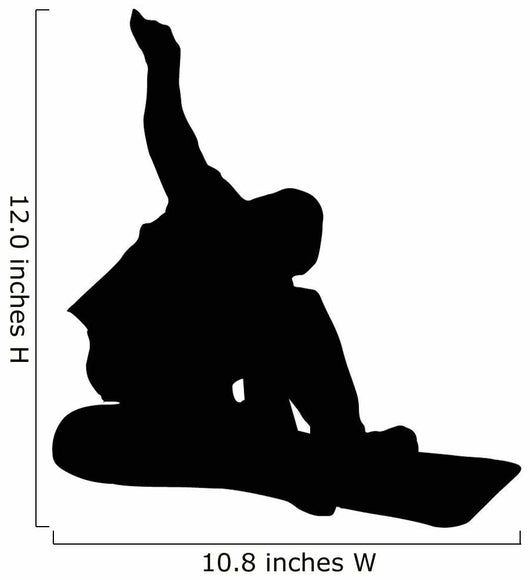 Snowboarder Silhouette Wall Decal