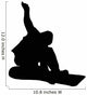 Snowboarder Silhouette Wall Decal