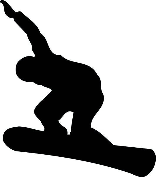 Snowboarder Silhouette Wall Decal