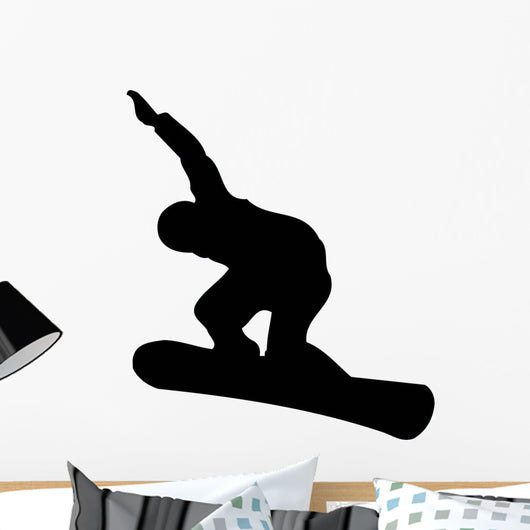 Snowboarder Silhouette Wall Decal