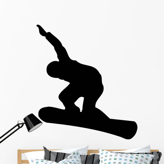 Snowboarder Silhouette Wall Decal
