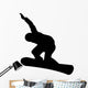 Snowboarder Silhouette Wall Decal