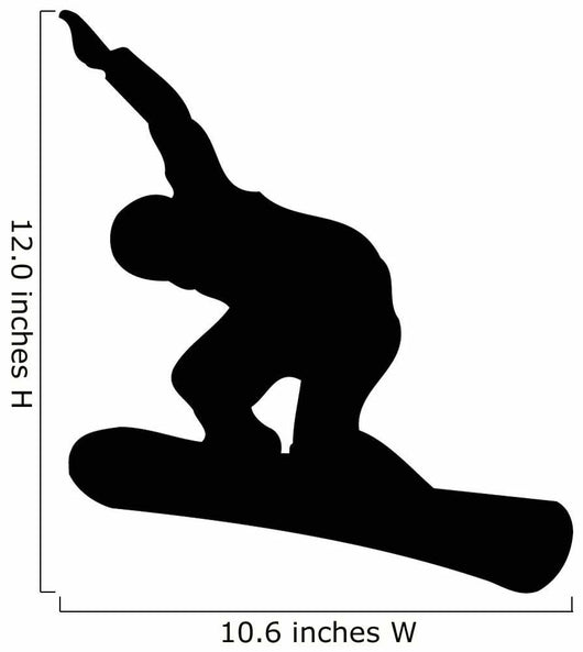Snowboarder Silhouette Wall Decal