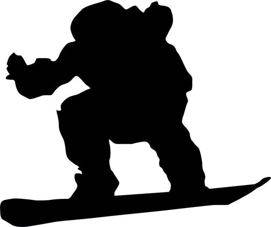 Snowboarder Silhouette Wall Decal