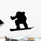 Snowboarder Silhouette Wall Decal