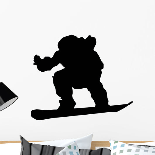 Snowboarder Silhouette Wall Decal