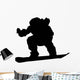 Snowboarder Silhouette Wall Decal
