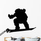 Snowboarder Silhouette Wall Decal