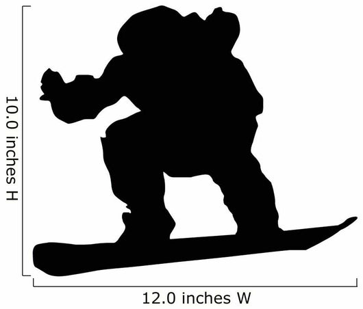 Snowboarder Silhouette Wall Decal