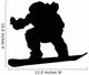 Snowboarder Silhouette Wall Decal