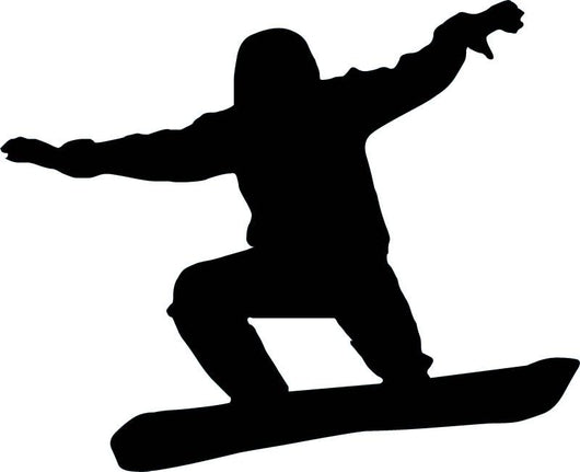 Snowboarder Silhouette Wall Decal