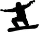 Snowboarder Silhouette Wall Decal