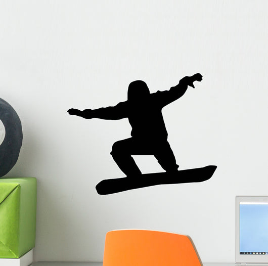 Snowboarder Silhouette Wall Decal