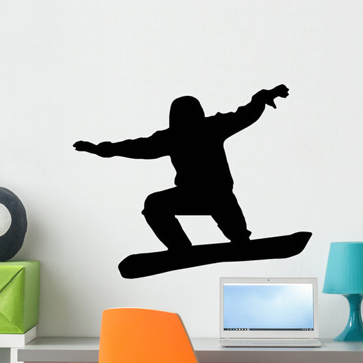Snowboarder Silhouette Wall Decal