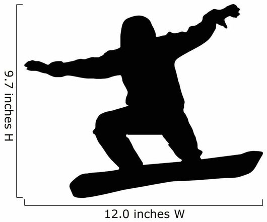 Snowboarder Silhouette Wall Decal