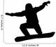 Snowboarder Silhouette Wall Decal