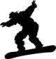 Snowboarder Silhouette Wall Decal