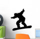 Snowboarder Silhouette Wall Decal